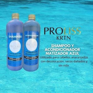 Este matizador azul baja el naranjo dejando.tu cabello ceniza