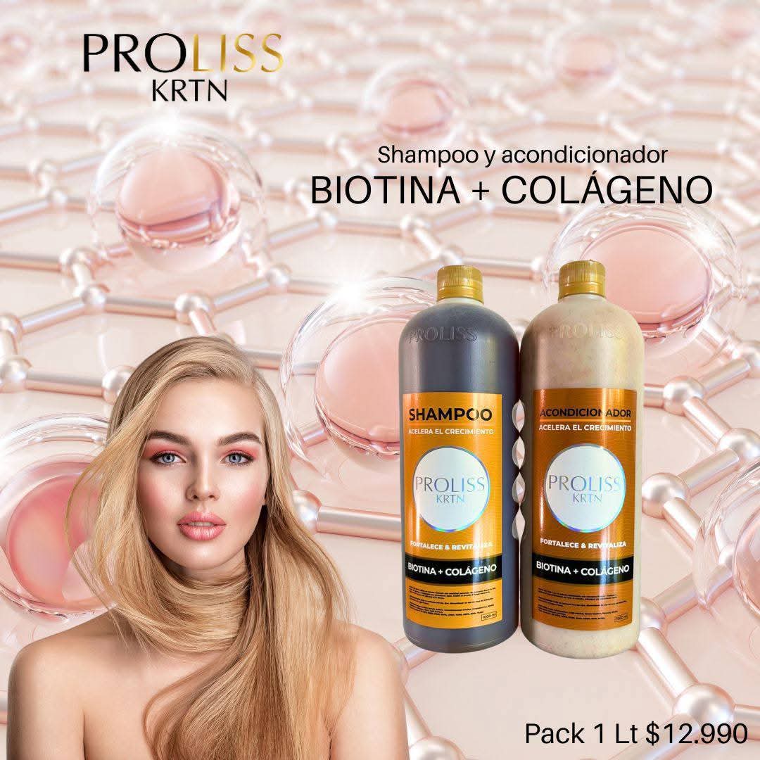 Biotina proliss shampoo y acondicionador