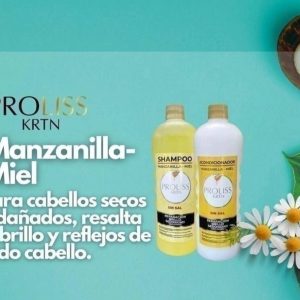 Manzanilla shampoo y acondicionador